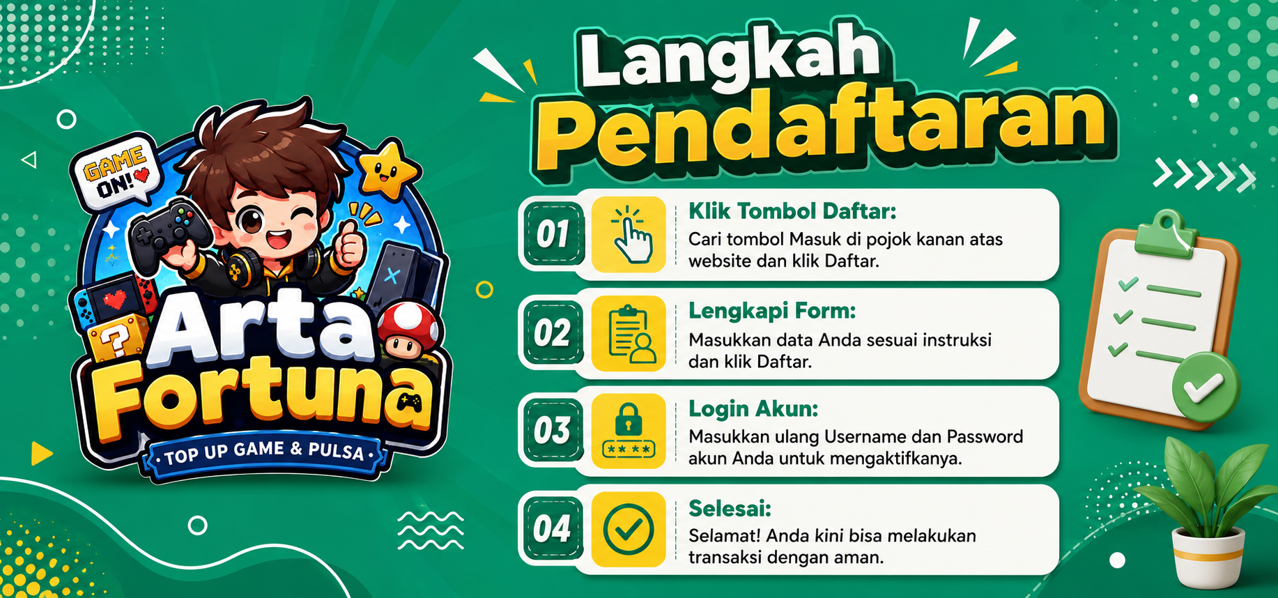Langkah Pendaftaran